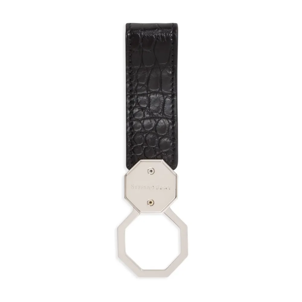 Hot Matted Crocodile Key Ring Small Leather Goods
