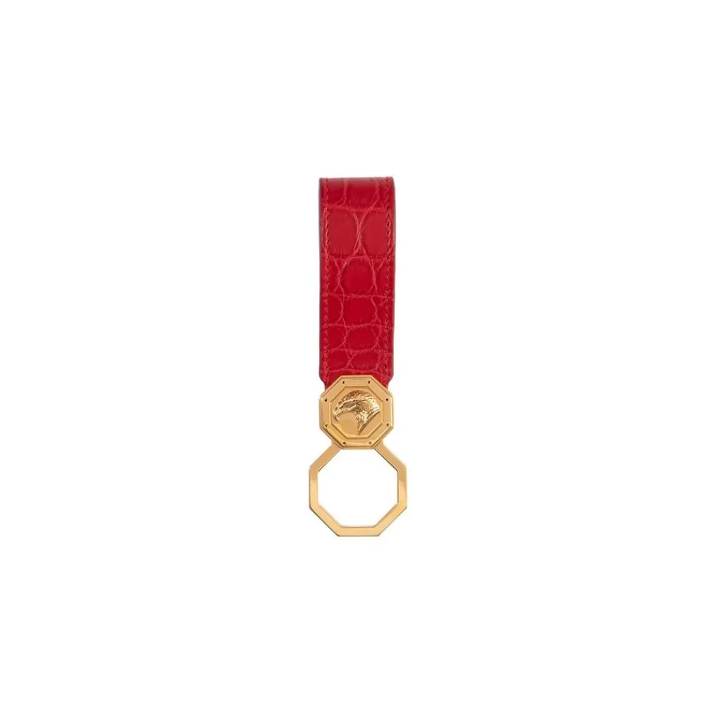 Best Sale Matted Crocodile Keyring And Card Holder Gift Set Small Leather Goods