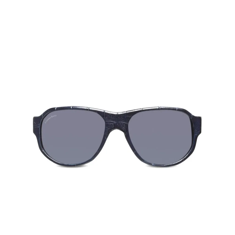 Online Matted Crocodile Leather Sunglasses Eyewear