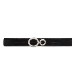Flash Sale Matted Crocodile Leather Belt Belts
