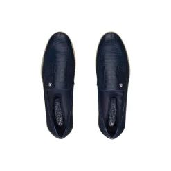 Cheap Matted Crocodile Leather Loafers Loafers