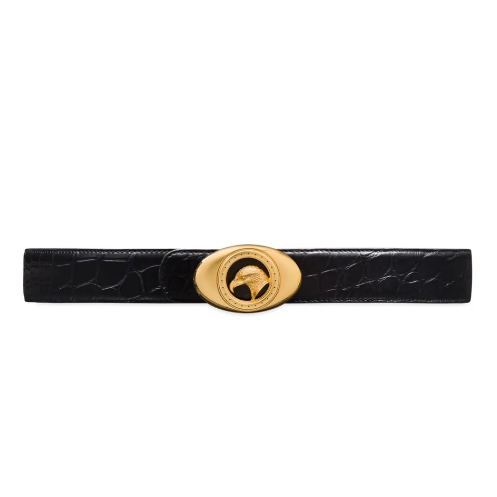 Fashion Matted Crocodile Leather Belt Belts