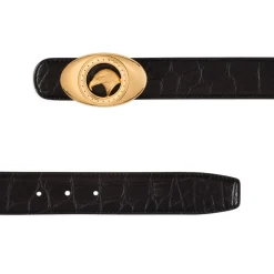 Fashion Matted Crocodile Leather Belt Belts