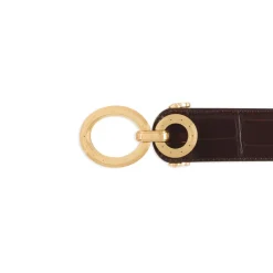 Cheap Matted Crocodile Leather Belt Belts