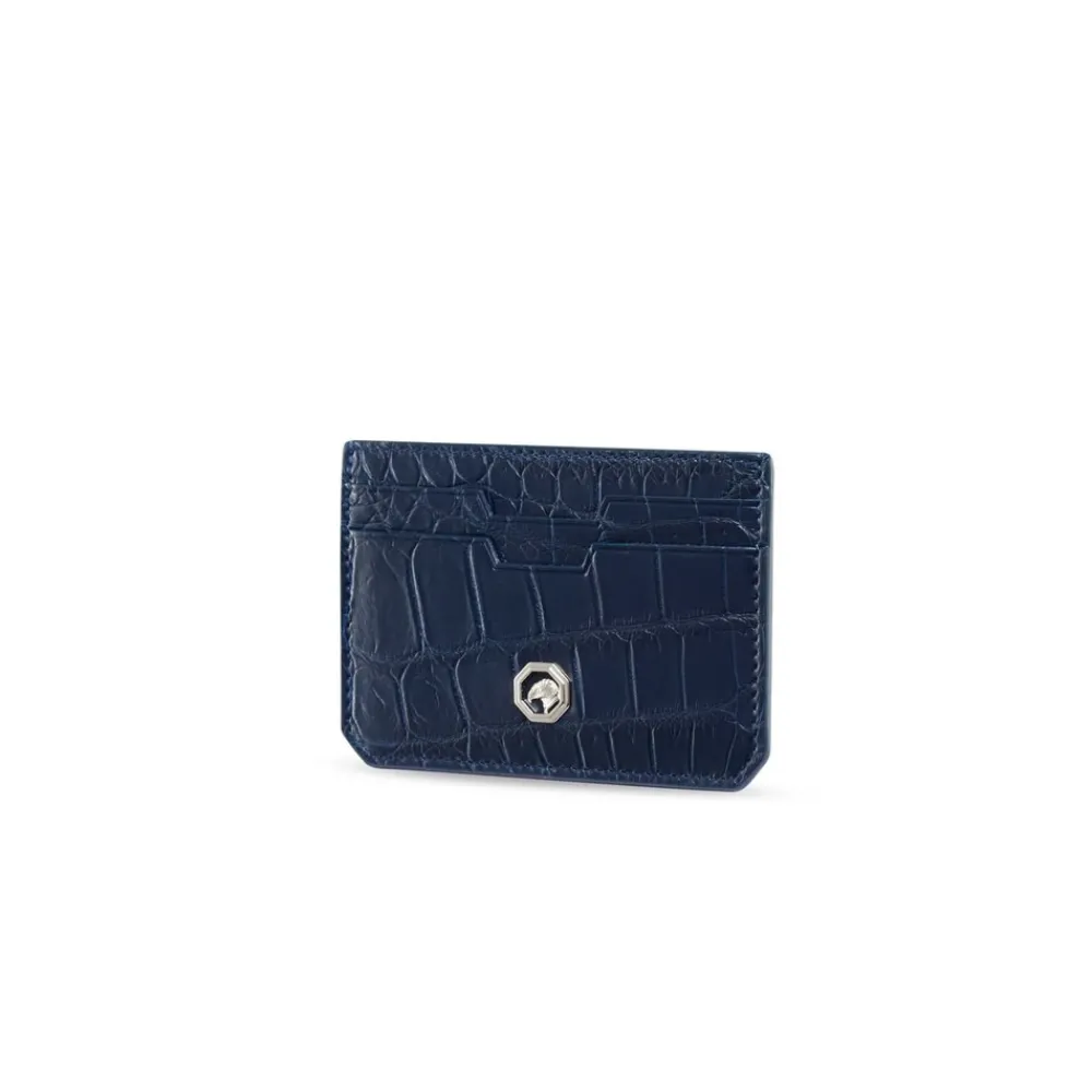 Flash Sale Matted Crocodile Leather Card Holder Small Leather Goods