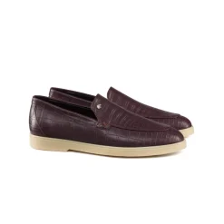 Best Matted Crocodile Leather Loafers Loafers