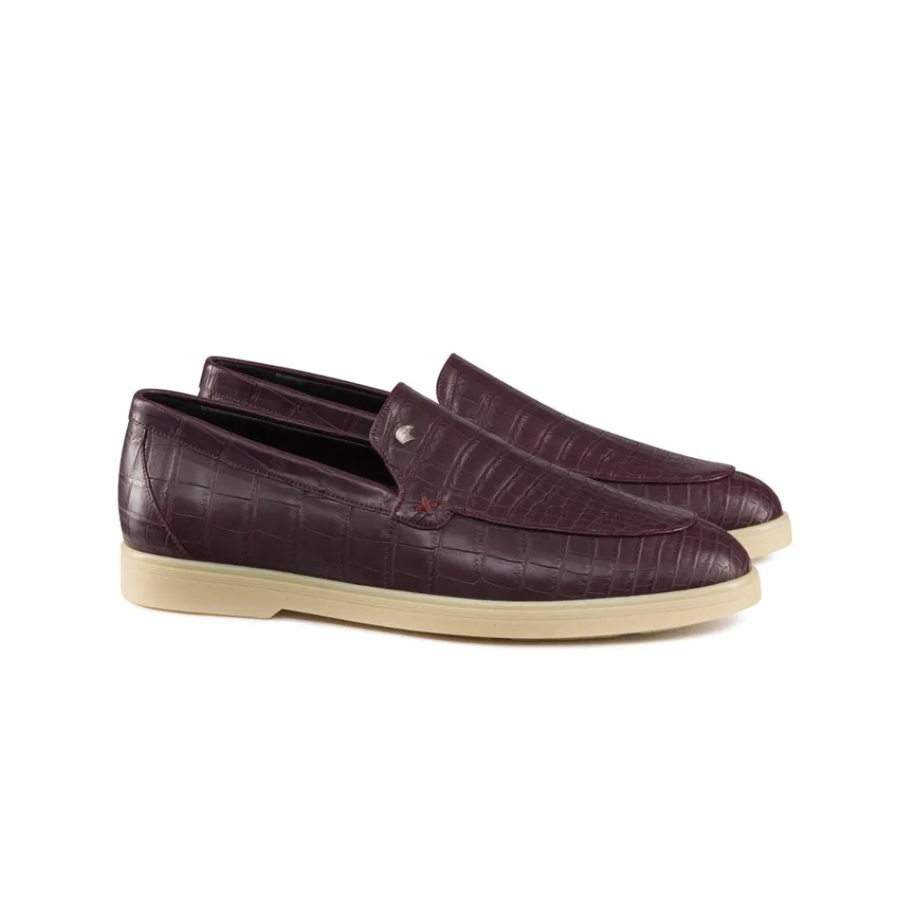 Best Matted Crocodile Leather Loafers Loafers