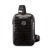 Fashion Matted Crocodile Leather Sling Backpack Bags