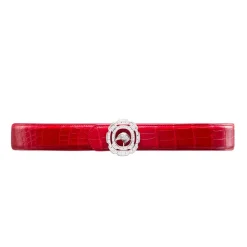 Cheap Matted Crocodile Leather Belt Belts