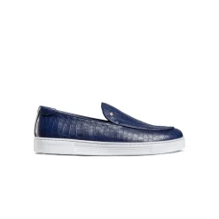 Discount Matted Crocodile Leather Loafers Loafers