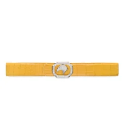 Online Matted Crocodile Leather Belt Belts