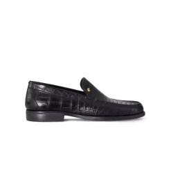 Clearance Matted Crocodile Leather Loafers Loafers
