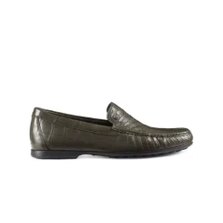 Fashion Matted Crocodile Loafers Loafers