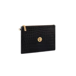 Discount Matted Crocodile Medium Portfolio Small Leather Goods