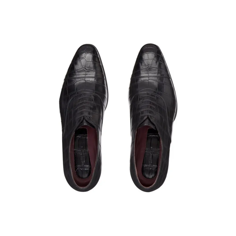 Discount Matted Crocodile Oxford Shoes Oxford & Derbies