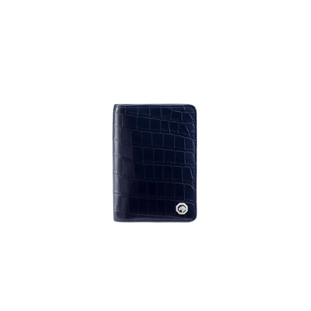 Outlet Matted Crocodile Passport Holder Small Leather Goods