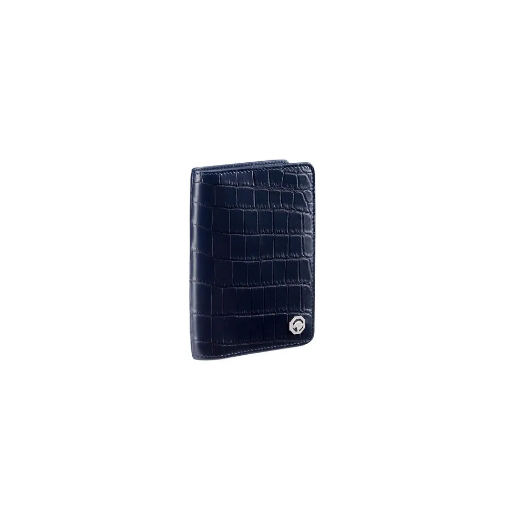 Outlet Matted Crocodile Passport Holder Small Leather Goods
