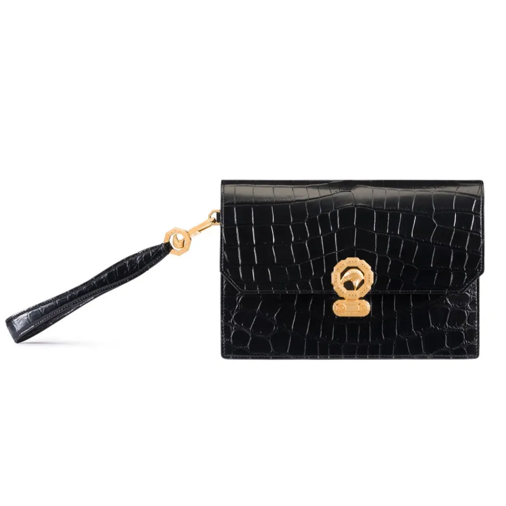 Best Matted Crocodile Travel Pouch Small Leather Goods