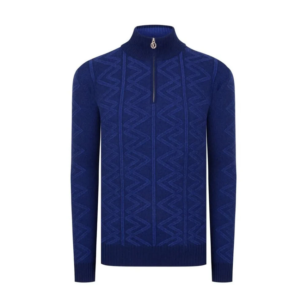 Cheap Mock Neck Sweater With Zip Mens Knitwear