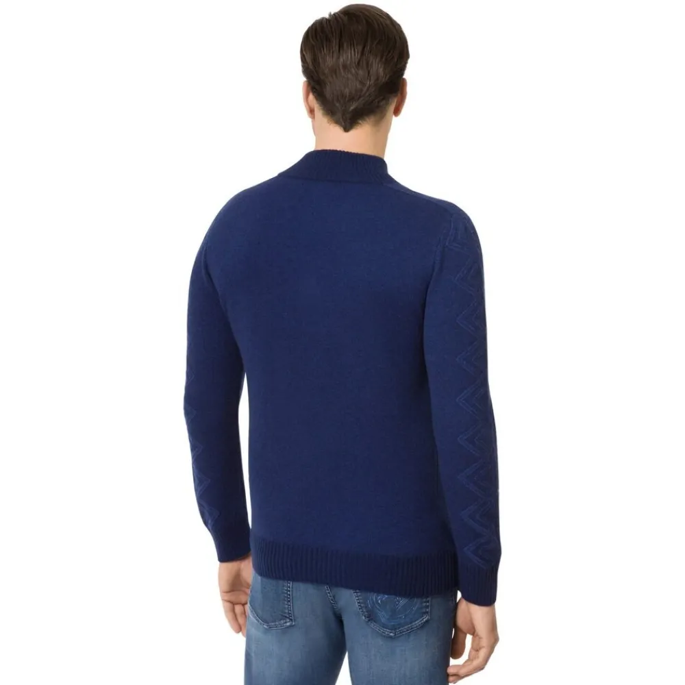 Cheap Mock Neck Sweater With Zip Mens Knitwear