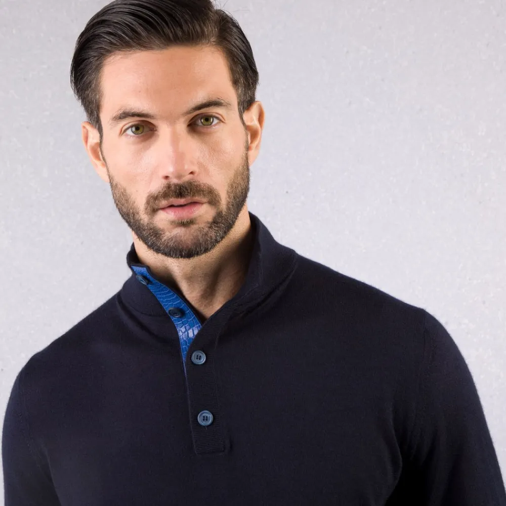 Best Sale Mockneck Sweater Mens Knitwear