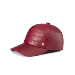 Best Sale Nappa And Crocodile Leather Baseball Cap Hats