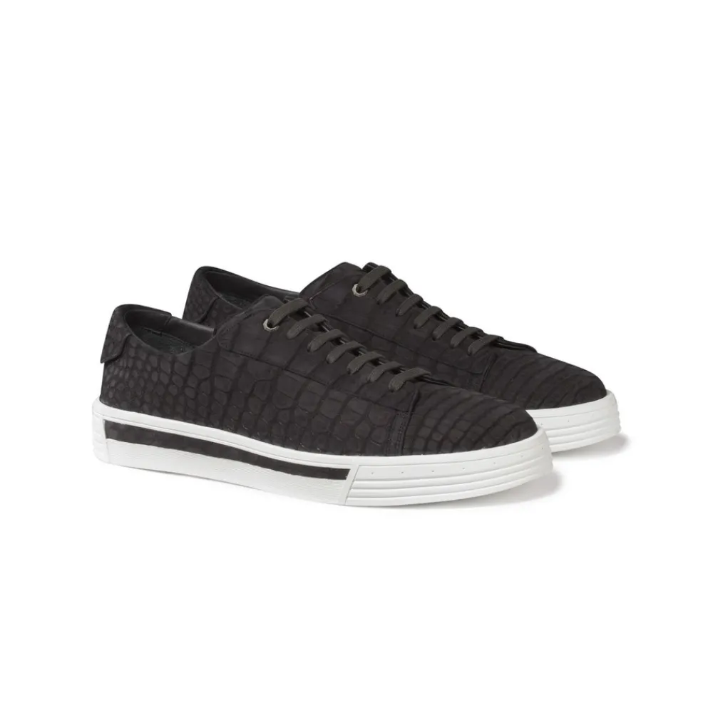 Store Nubuck Crocodile Sneakers Sneakers