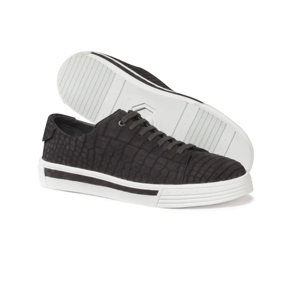 Store Nubuck Crocodile Sneakers Sneakers
