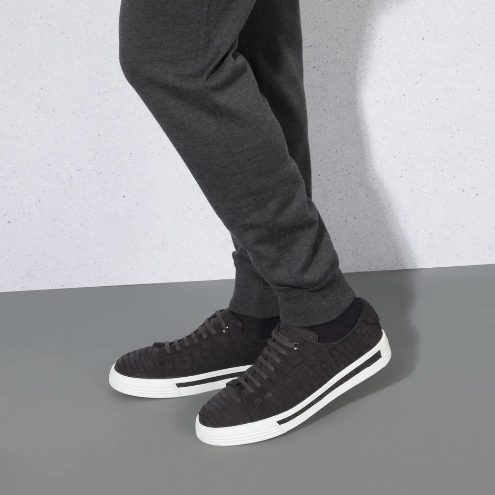 Store Nubuck Crocodile Sneakers Sneakers