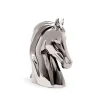 Store Platinum Shiny Large Porcelain Horse Bust Ornament Porcelain Line