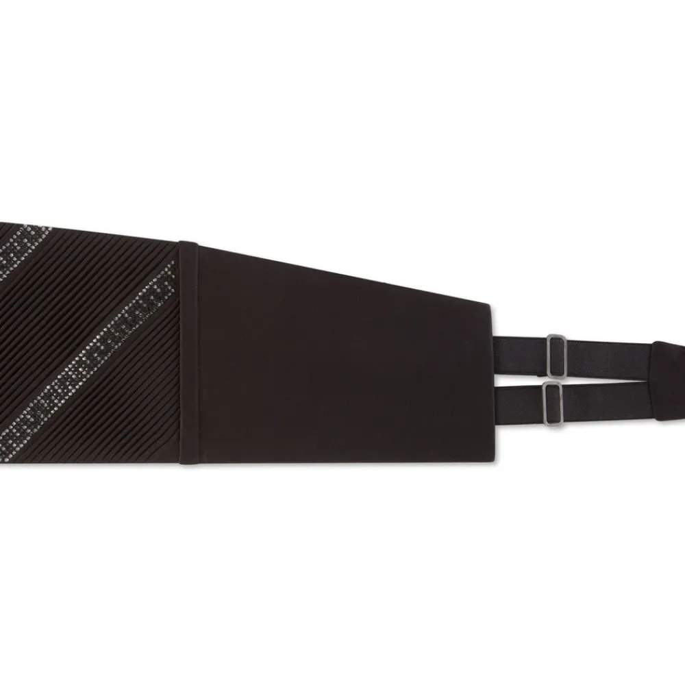 New Pleated Silk Cummerbund Formal Accessories