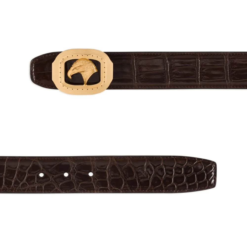 Best Polished Crocodile Leather Belt Belts