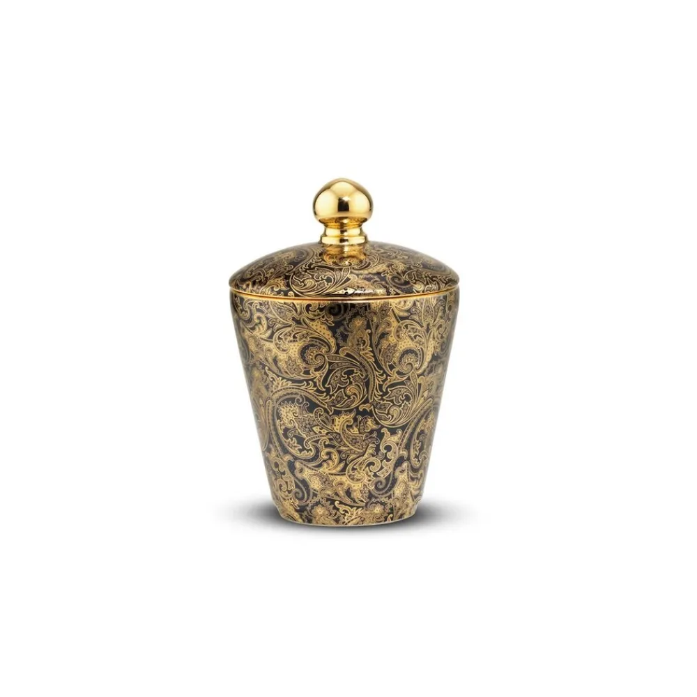 Sale Scented Candle Black Fine Paisley Scented Candles