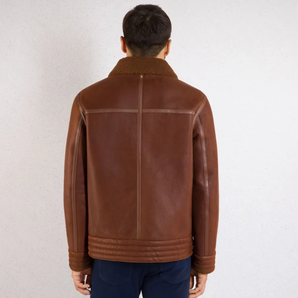 Best Shearling And Lambskin Leather Blouson Mens Outerwear