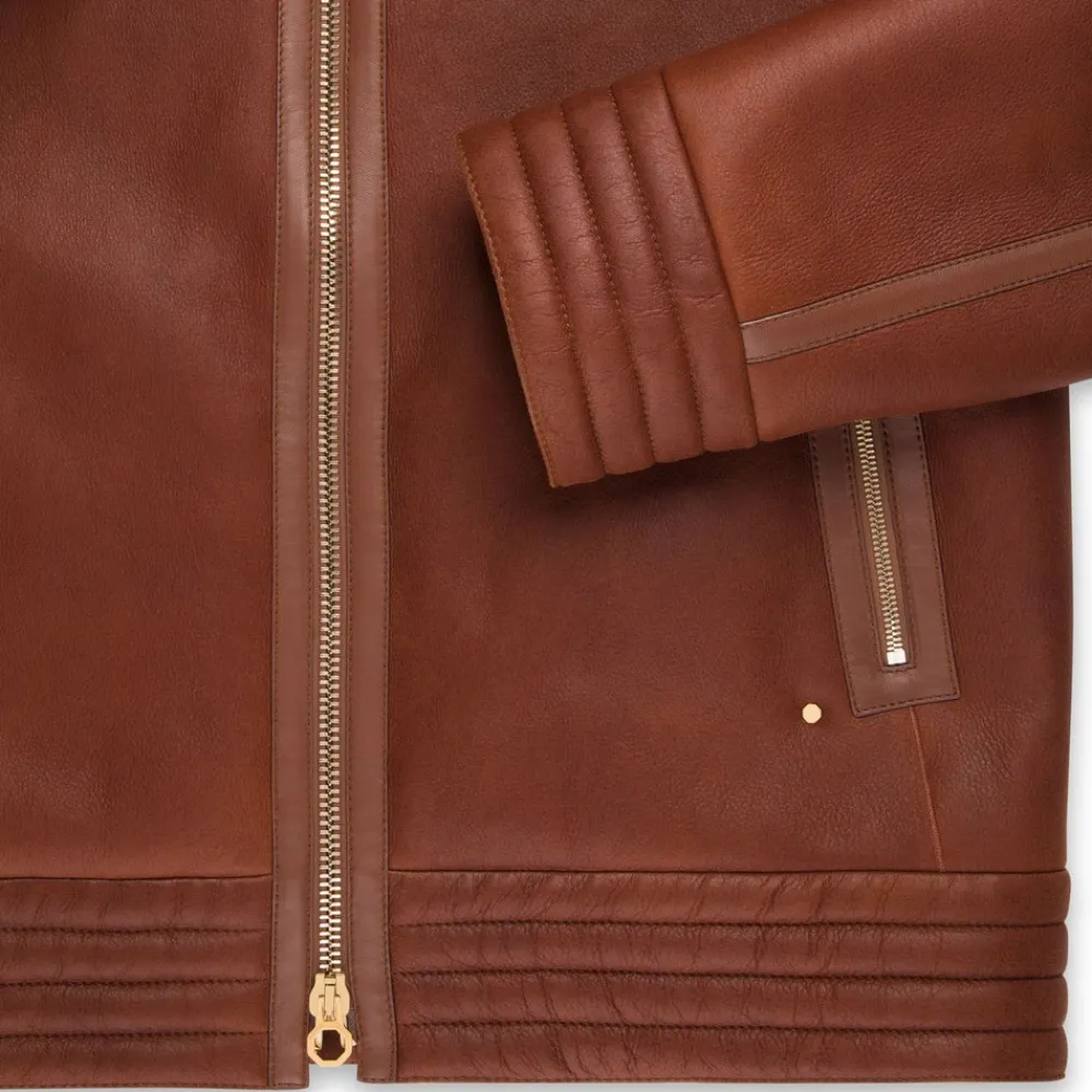 Best Shearling And Lambskin Leather Blouson Mens Outerwear
