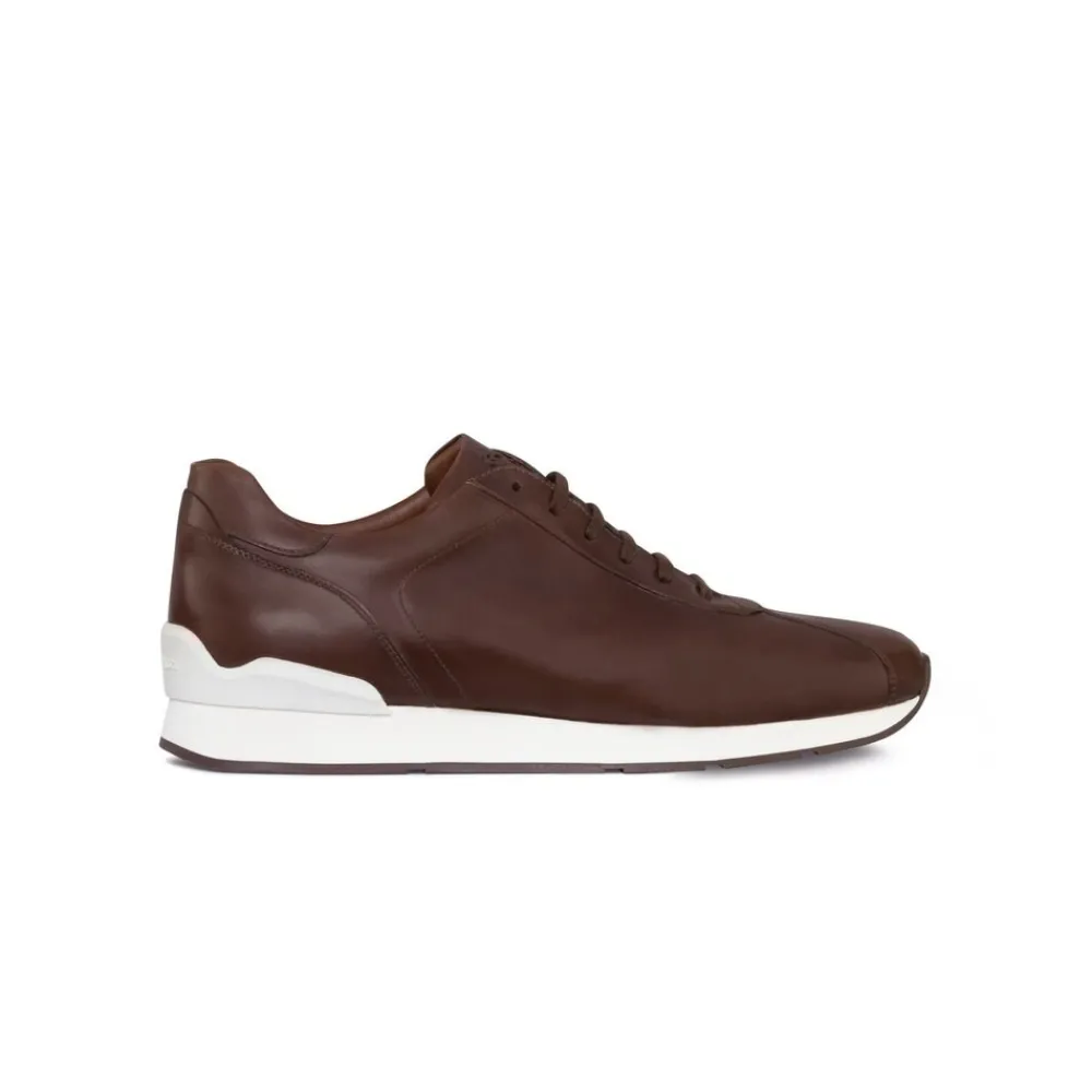 Best Sale Shiny Calfskin Leather Sneakers Sneakers