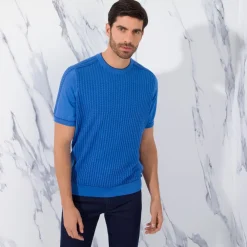 Fashion Short Sleeve Crewneck Sweater Mens Last Sizes