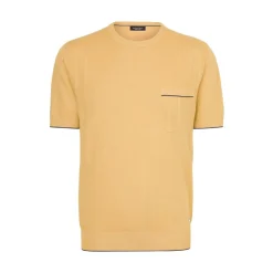 Store Short Sleeve Silk Crewneck Sweater Mens Knitwear