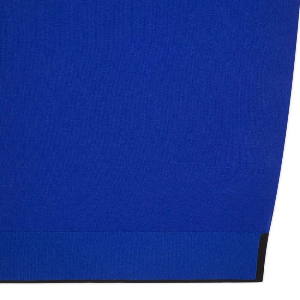 Shop Silk And Cotton Zip Polo Mens Knitwear