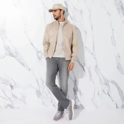 Hot Silk And Crocodile Blouson Mens Last Sizes