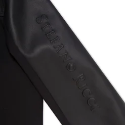 Online Silk And Lambskin Leather Hooded Blouson Junior Outerwear