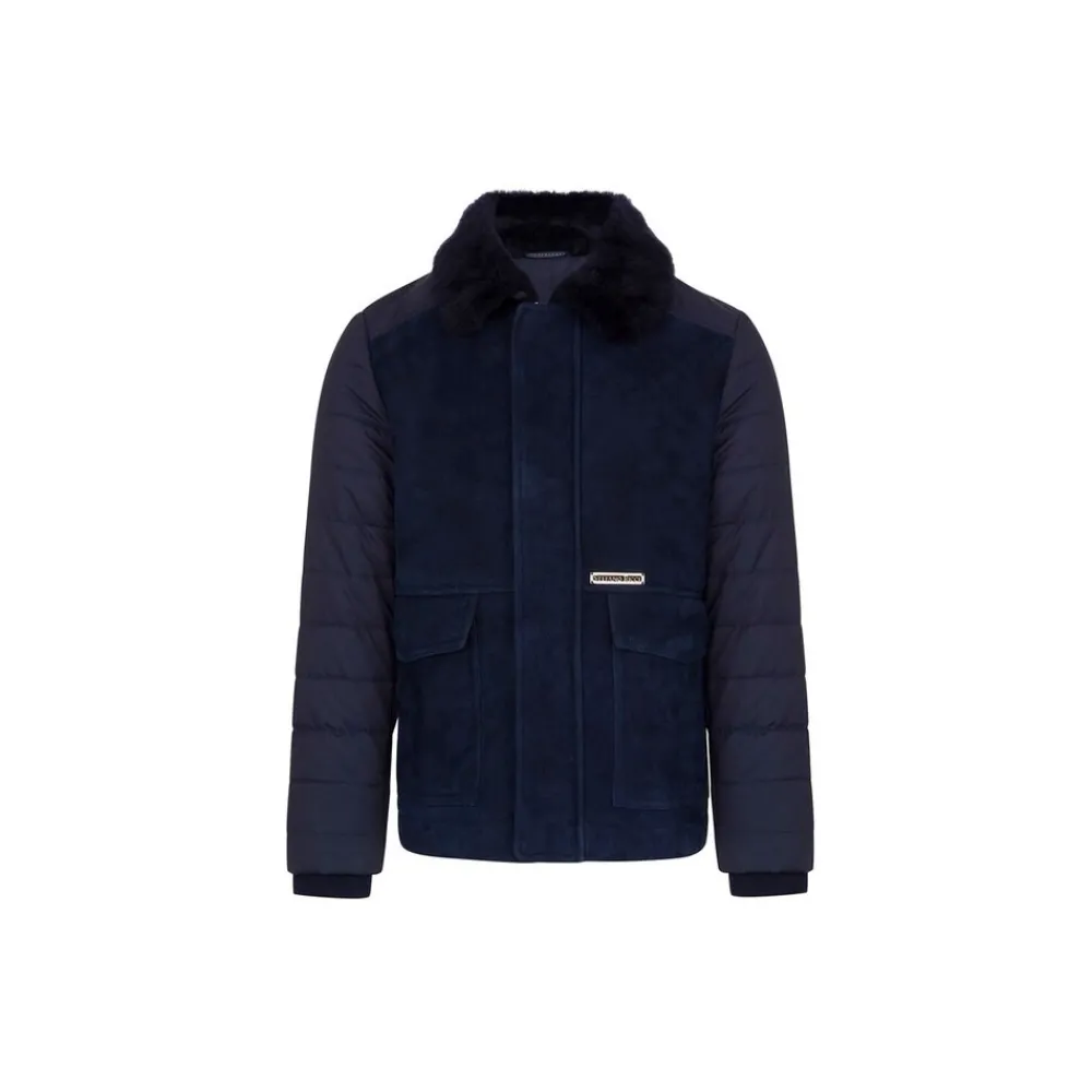 Cheap Silk And Shearling Blouson Junior Outerwear