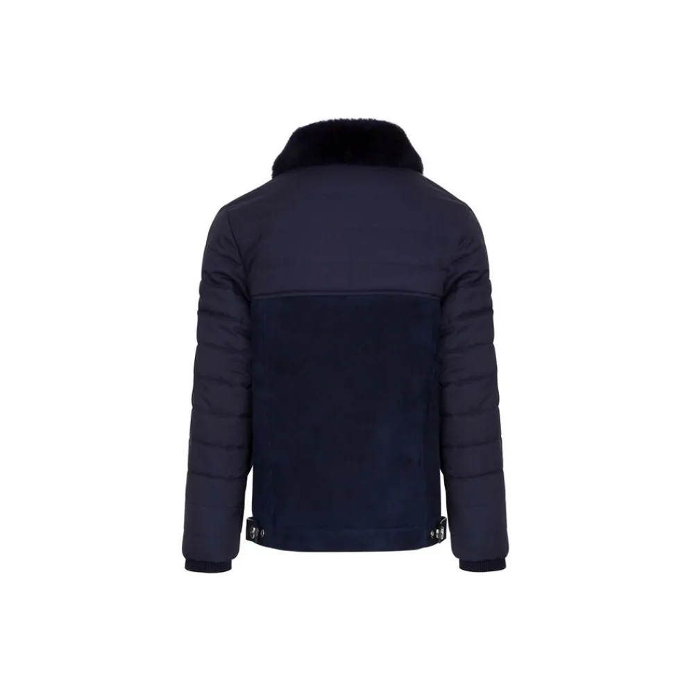 Cheap Silk And Shearling Blouson Junior Outerwear
