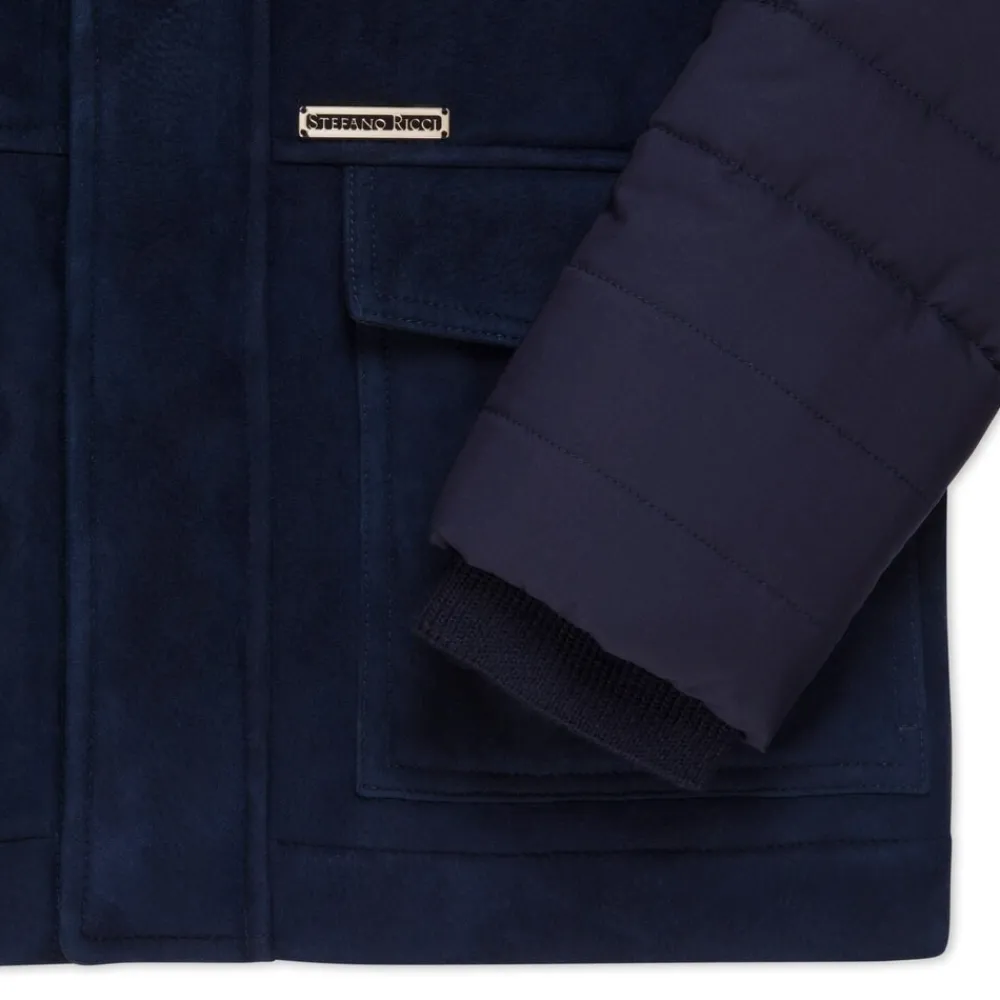 Cheap Silk And Shearling Blouson Junior Outerwear