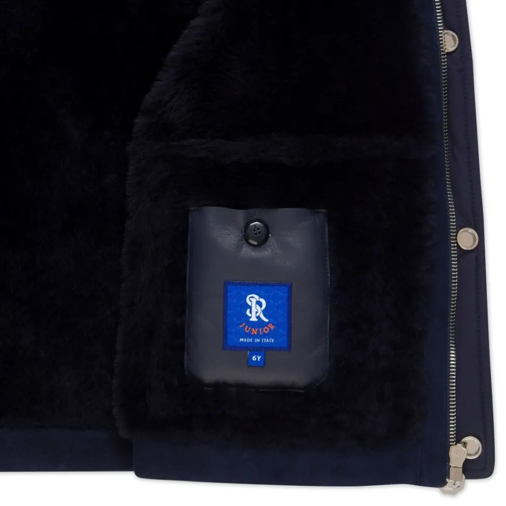 Cheap Silk And Shearling Blouson Junior Outerwear