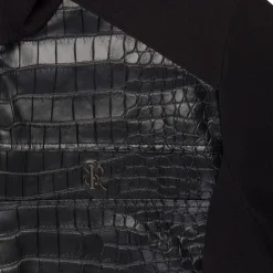 Sale Silk, Cotton And Crocodile Leather Blouson Mens Knitwear