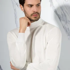 Cheap Silk Mockneck Sweater Mens Last Sizes