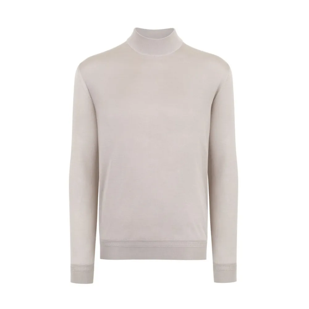 Flash Sale Silk Mockneck Sweater Mens Knitwear