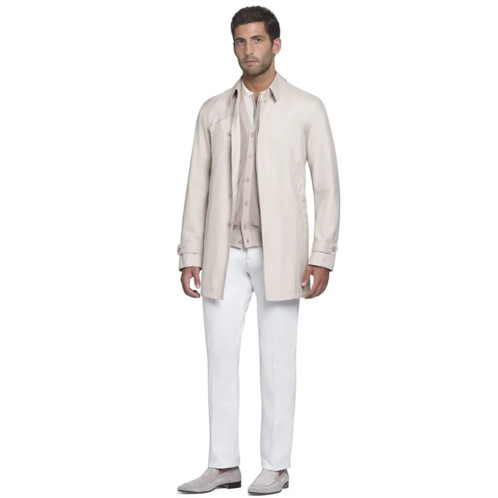 Online Silk Raincoat Mens Outerwear