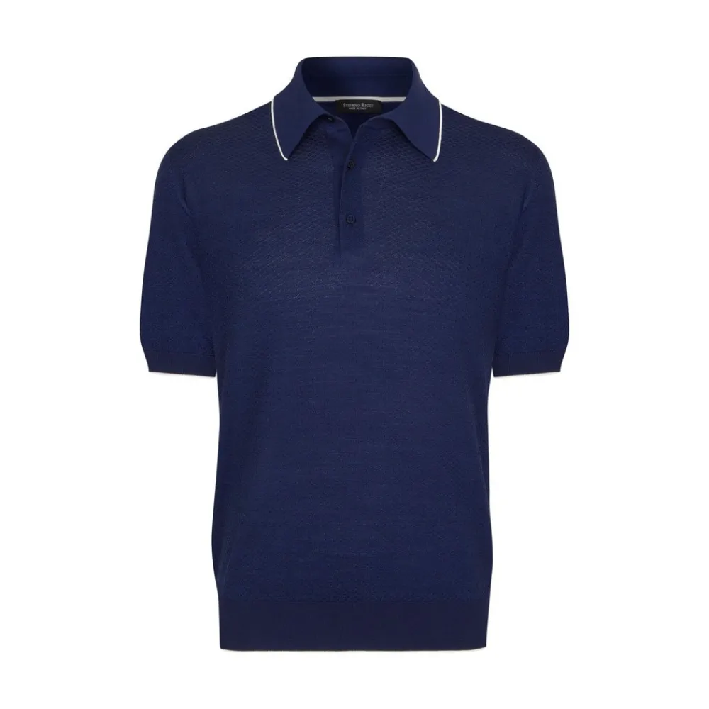 Best Silk Three-Button Polo Shirt Mens Knitwear